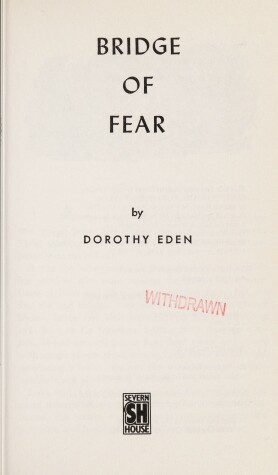 Book cover for Bridge of Fear