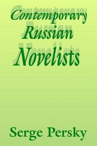 Cover of Contemporary Russian Novelists