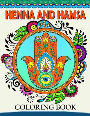 Book cover for Henna and Hamsa Coloring Book