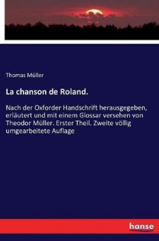 Cover of La chanson de Roland.