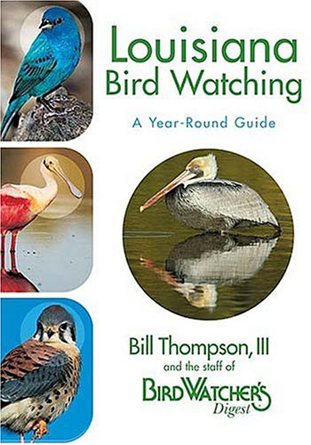 Book cover for Louisiana Birdwatching - A Year-Round Guide