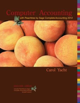 Book cover for Computer Accounting with Peachtree Complete by Sage Complete Accounting 2012 CD