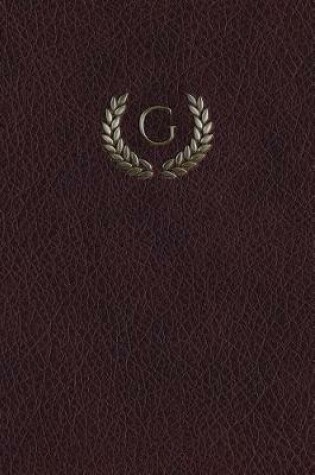 Cover of Monogram "g" Any Day Planner Notebook