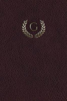 Book cover for Monogram "g" Any Day Planner Notebook