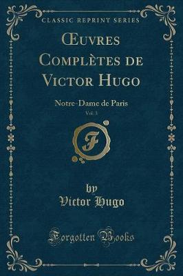 Book cover for Oeuvres Complètes de Victor Hugo, Vol. 3