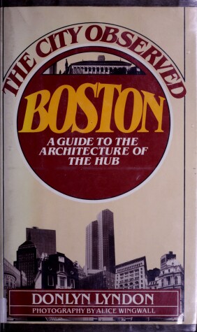 Book cover for The City Observed, Boston