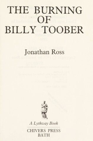 Cover of Burning of Billy Toober