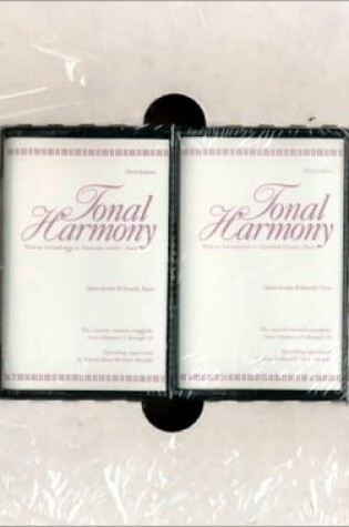 Cover of Tonal Harmony: with an Introduction to Twentieth-Century Music: Cassettes for Text