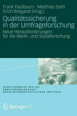 Cover of Qualitatssicherung in Der Umfrageforschung