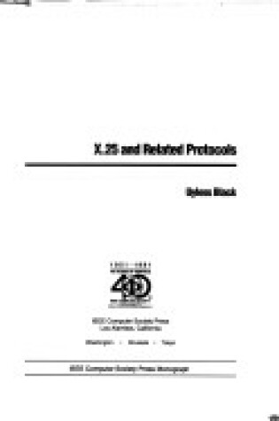Cover of X.25 and Related Protocols