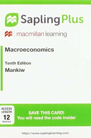 Cover of SaplingPlus for Macroeconomics (12 Month Access Card)