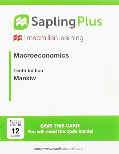 Book cover for SaplingPlus for Macroeconomics (12 Month Access Card)