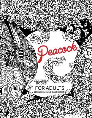 Book cover for Peacock Coloring Books for Adults