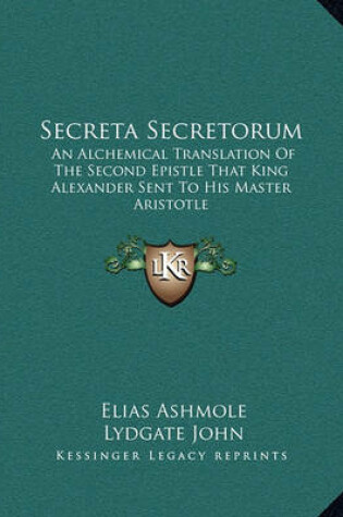 Cover of Secreta Secretorum