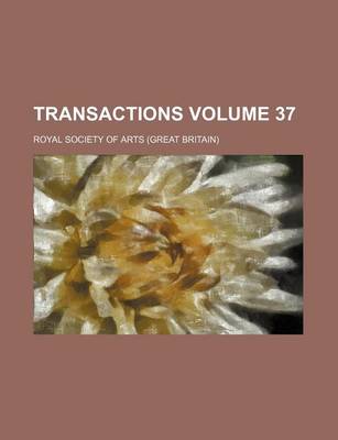 Book cover for Transactions Volume 37