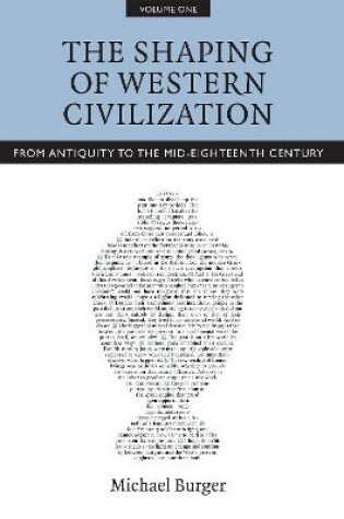 Cover of The Shaping of Western Civilization, Volume I