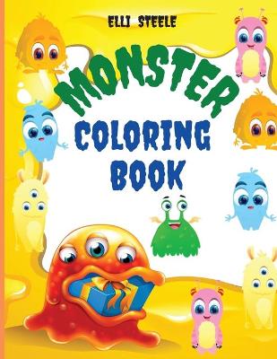 Book cover for Monster Coloring Book