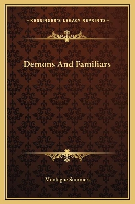 Book cover for Demons And Familiars