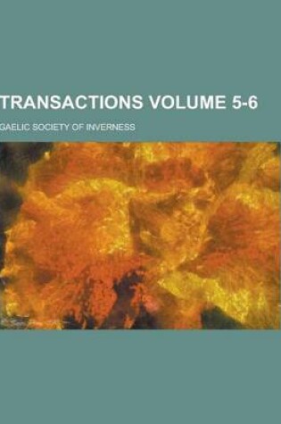 Cover of Transactions Volume 5-6