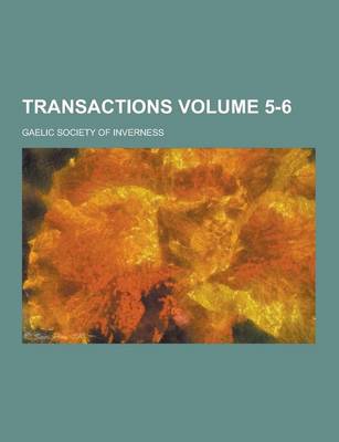 Book cover for Transactions Volume 5-6