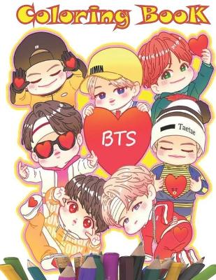 Book cover for BTS Coloring Book