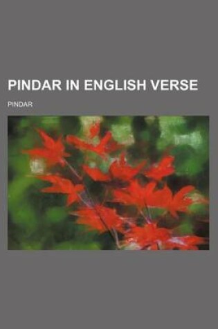 Cover of Pindar in English Verse