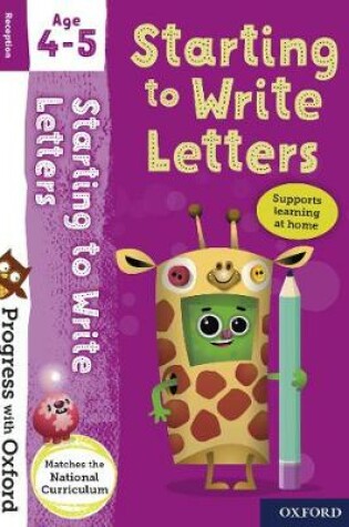 Cover of Progress with Oxford: Starting to Write Letters Age 4-5