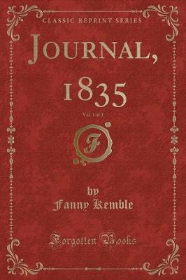 Book cover for Journal, 1835, Vol. 1 of 2 (Classic Reprint)