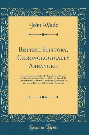 Cover of British History, Chronologically Arranged