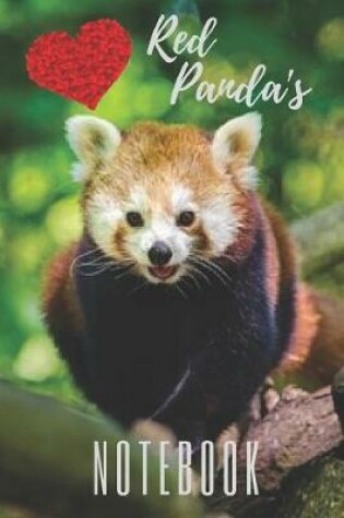 Cover of Red Panda Notebook