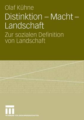 Book cover for Distinktion - Macht - Landschaft