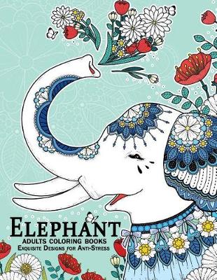 Book cover for Elephant coloring books for adults