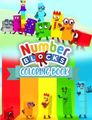Book cover for Number Blocks Coloring Book