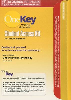 Book cover for OneKey Blackboard, Student Access Kit, Understanding Psychology