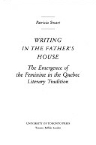 Cover of Writing in the Father's House