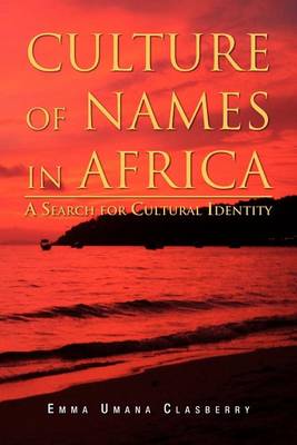 Book cover for Culture of Names in Africa