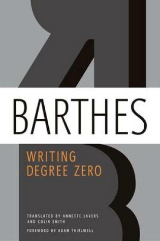 Cover of Writing Degree Zero