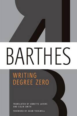 Book cover for Writing Degree Zero