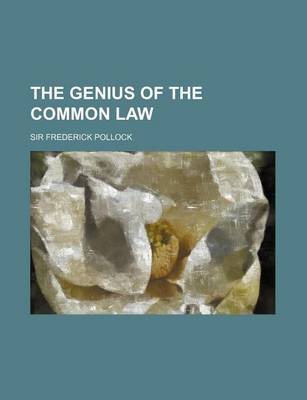 Book cover for The Genius of the Common Law