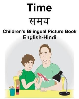 Book cover for English-Hindi Time Children's Bilingual Picture Book