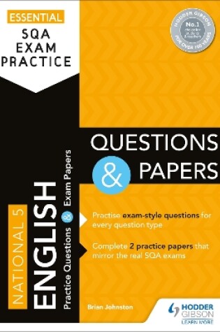 Cover of Essential SQA Exam Practice: National 5 English Questions and Papers