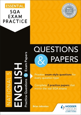 Book cover for Essential SQA Exam Practice: National 5 English Questions and Papers