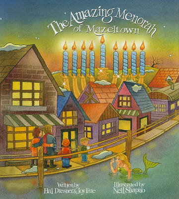 Book cover for The Amazing Menorah of Mazeltown