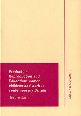 Book cover for Production, reproduction and education