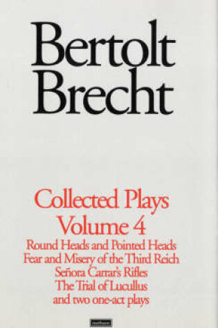 Cover of Brecht Collected Plays