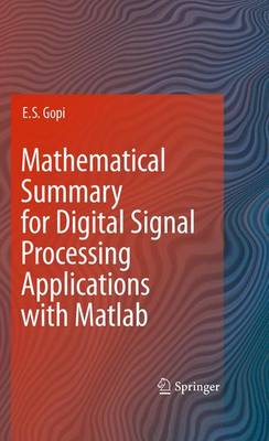 Book cover for Mathematical Summary for Digital Signal Processing Applications with Matlab