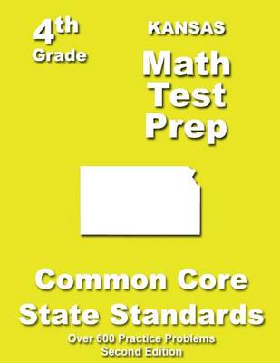 Book cover for Kansas 4th Grade Math Test Prep