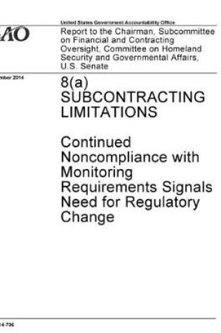 Cover of 8(a) SUBCONTRACTING LIMITATIONS