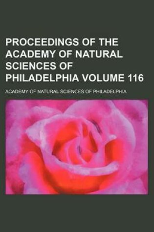 Cover of Proceedings of the Academy of Natural Sciences of Philadelphia Volume 116