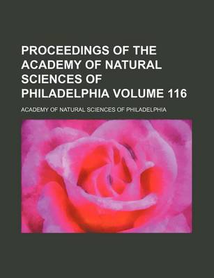 Book cover for Proceedings of the Academy of Natural Sciences of Philadelphia Volume 116